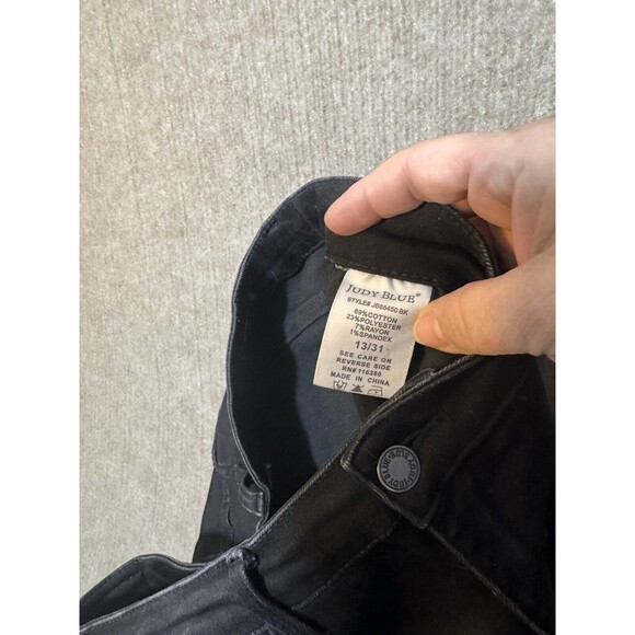 Judy Blue High‎ Rise Skinny Fit JB88450 Washed Black Size 13/31 - Picture 5 of 9
